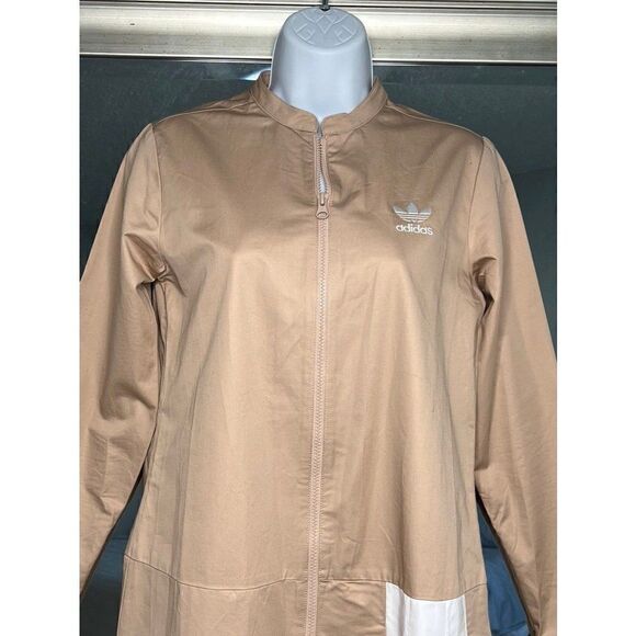ADIDAS Originals Info Poster Mid Length Dress In Beige Color Size XS - Picture 2 of 8